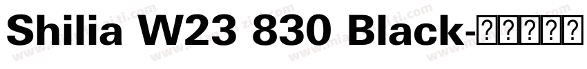 Shilia W23 830 Black字体转换